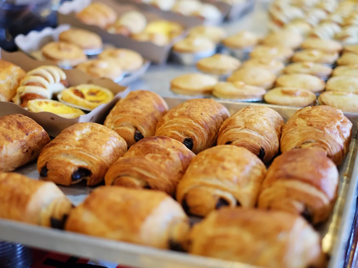 Pâtisseries de saison sur plateau